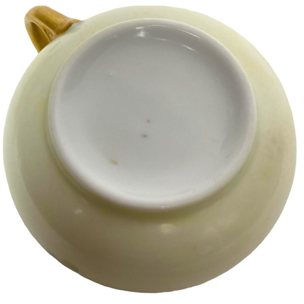 Vintage Tea Cup Saucer Moritz Zdekauer Austria Hand Painted Elegant Blue Floral - Picture 6 of 15